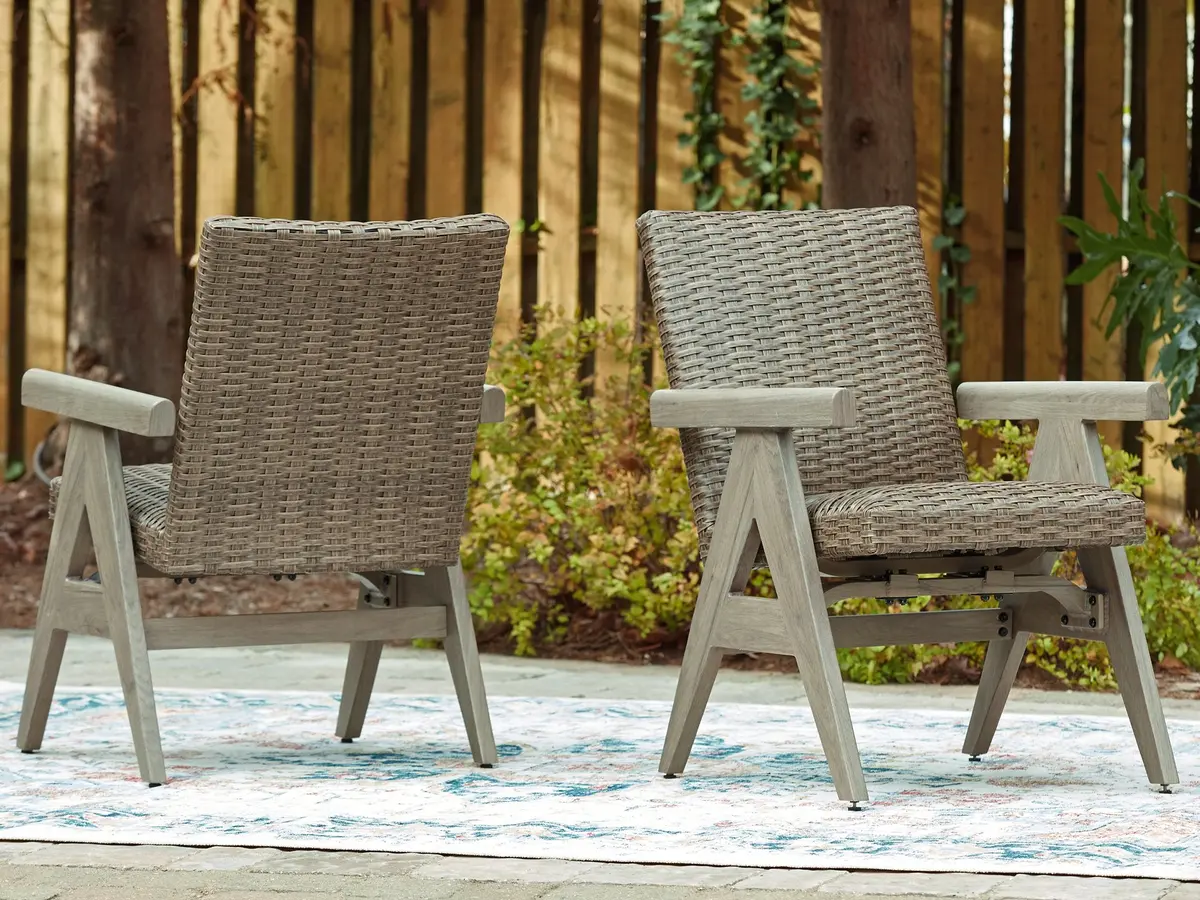 Cliff Trails Outdoor Rocking Arm Chair (Set Of 2) 2