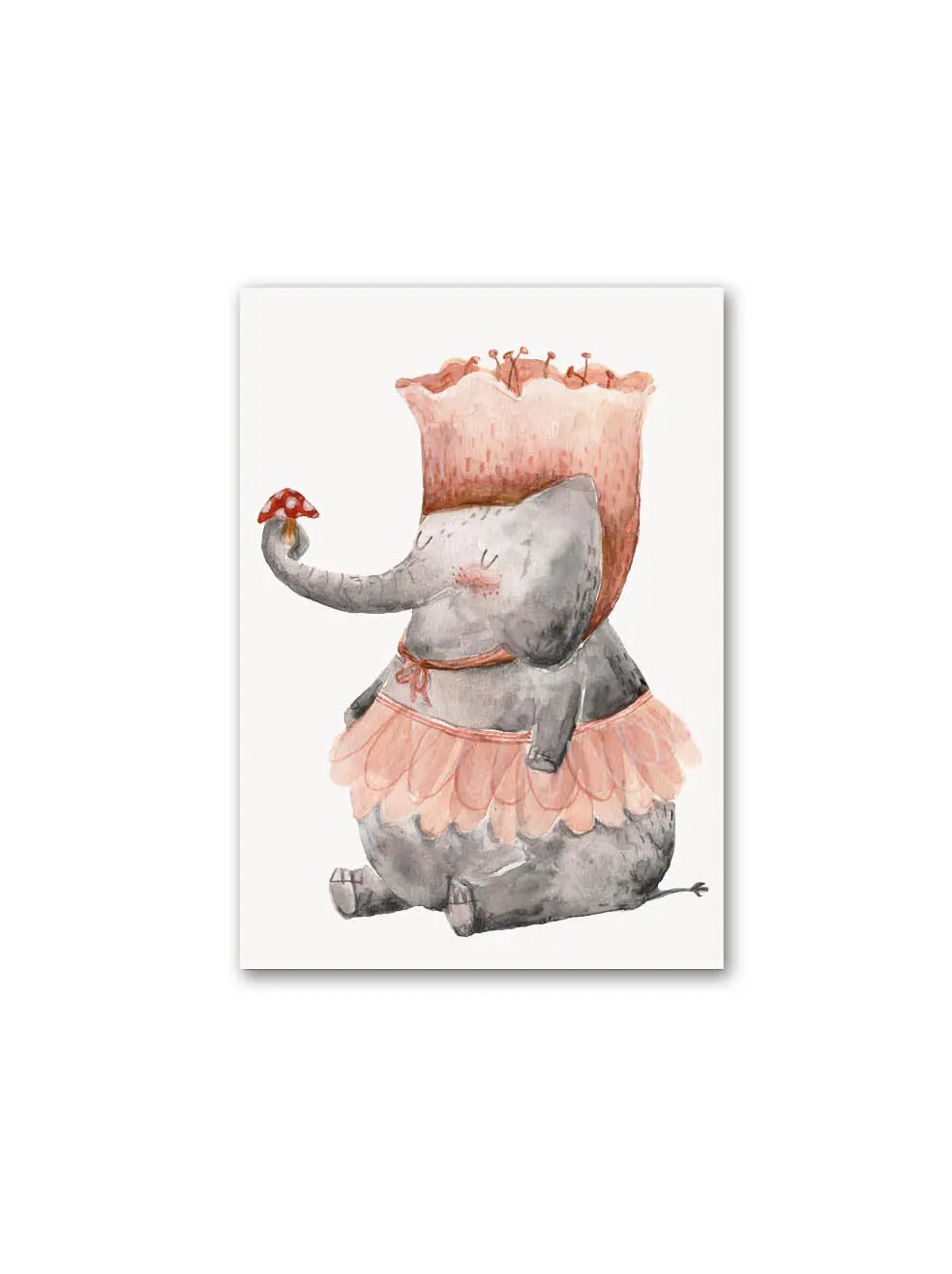 Postkarte "Elefant Im Tütü" 1