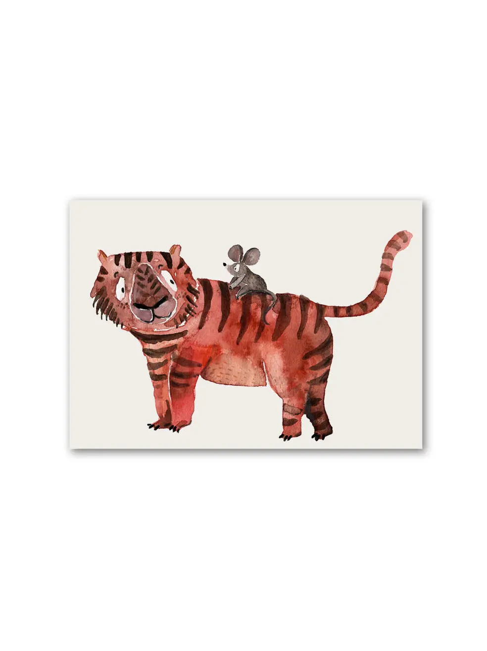 Postkarte "Tiger Und Maus" 1