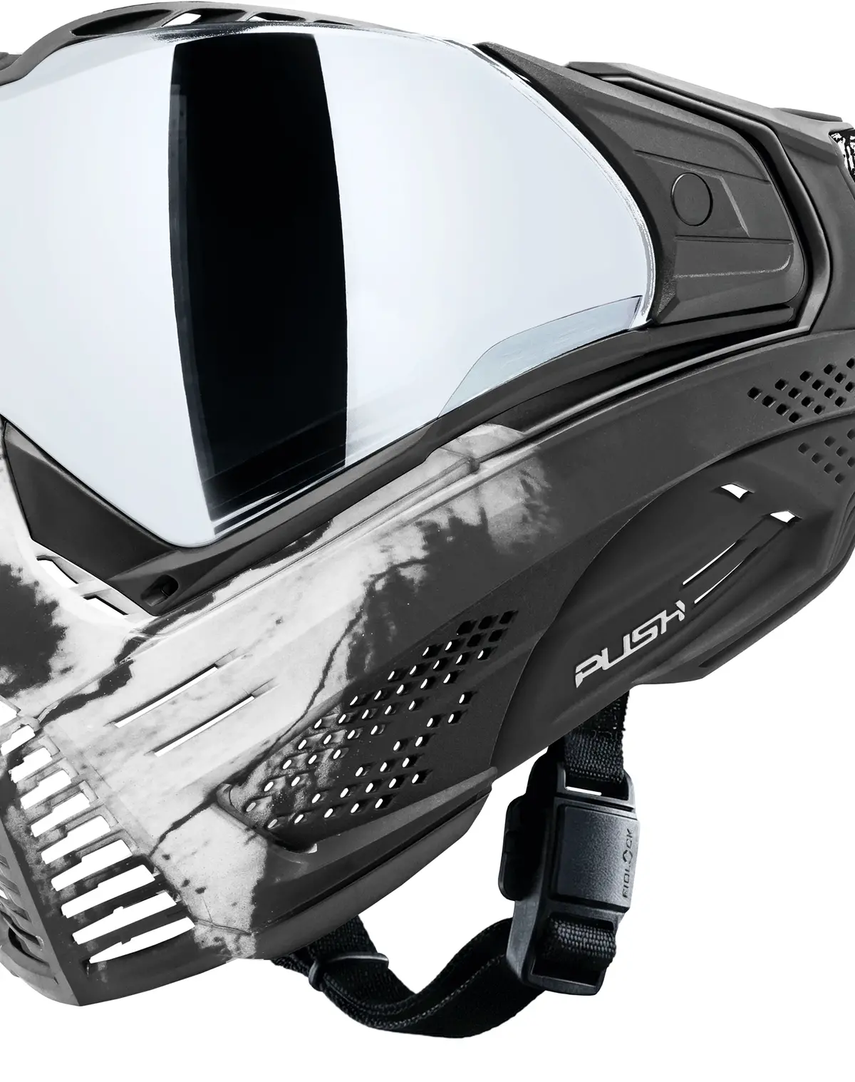 Unite Goggle Mk Ii - Warlord Omen (Black/White Skull) - Silver Lens 1