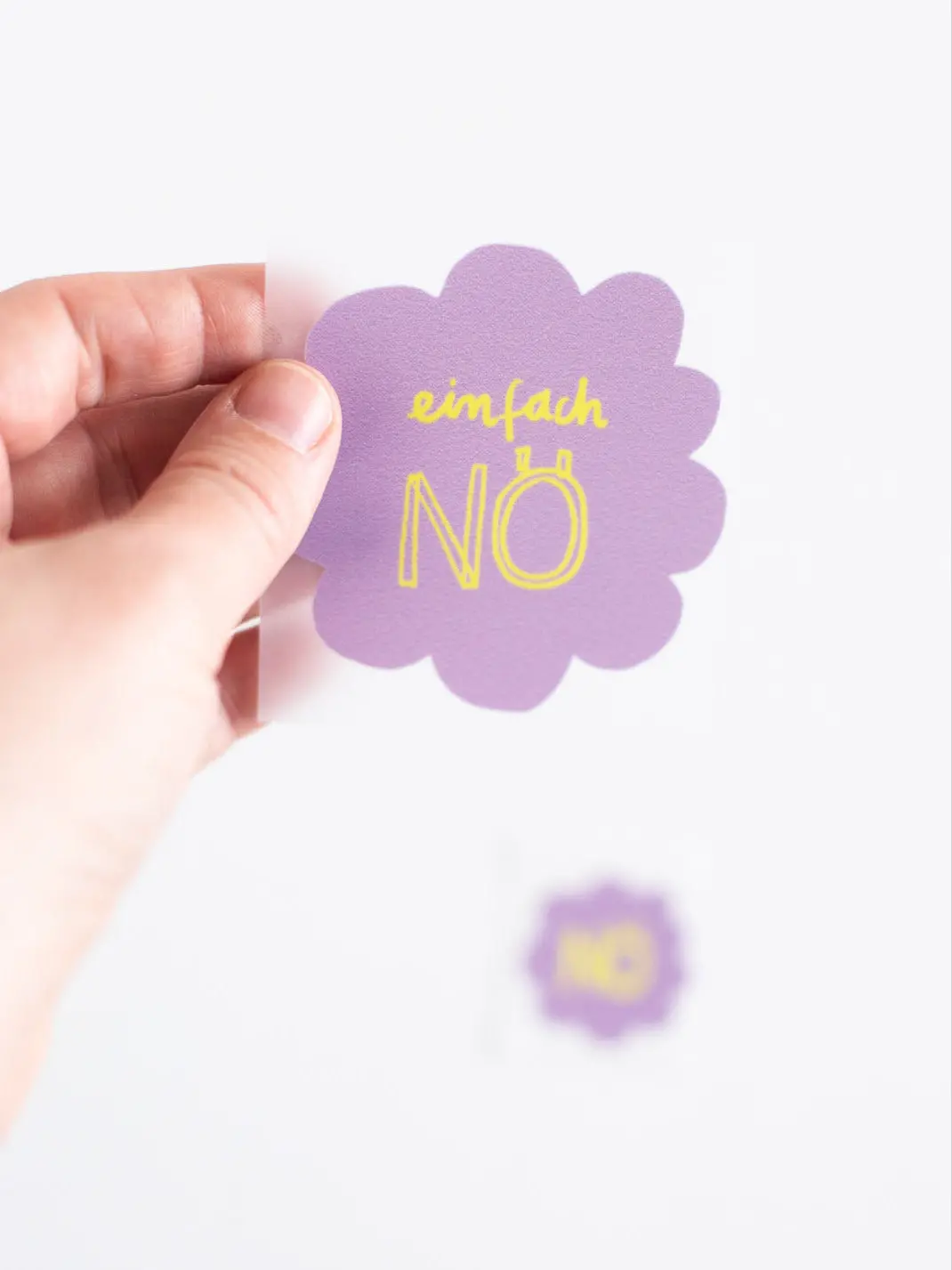 Bügelbild Randlos "Nö Einfach Nö" 1