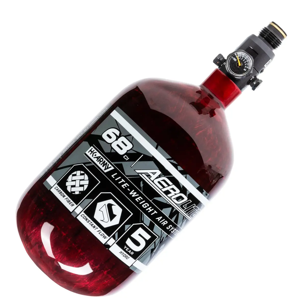 Aerolite Carbon Fiber Tank - 68Ci / 4500Psi - Red 1