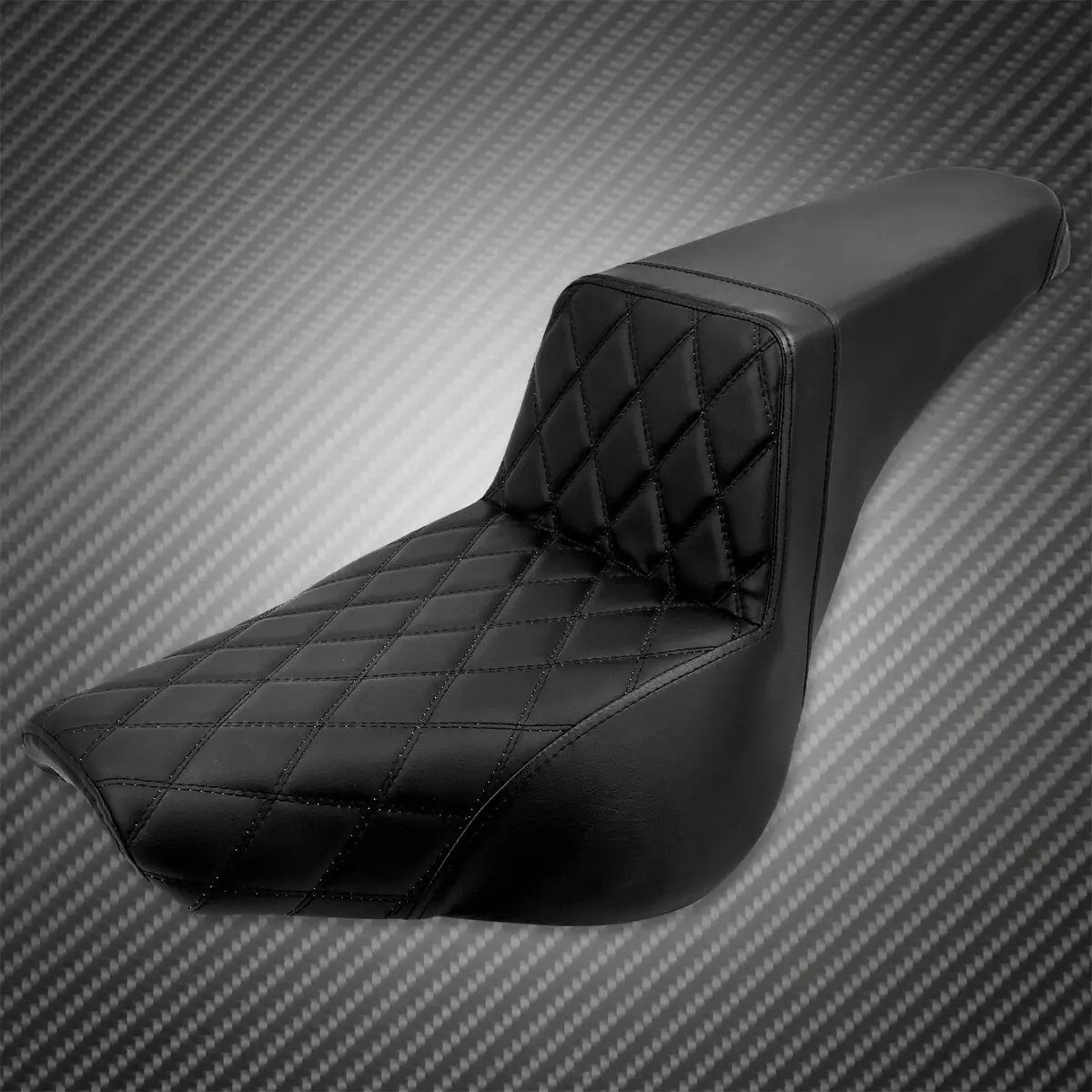 Motorcycle Black Driver &Amp; Passenger Two-Up Seat For Harley Softail Street Bob Fxbb Heritage Classic Slim 2018 19 2020 2021 2022 1