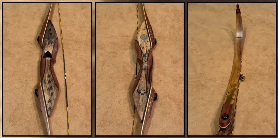 Bwana Bows Safari Recurve, Rh, 44# @ 28", 60" Amo 1