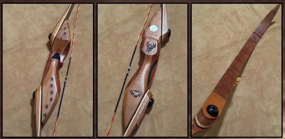 Bwana Bows Safari Recurve, Rh, 50# @ 28", 60" Amo 1
