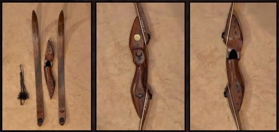 Bwana Bows Safari Recurve, Rh, 49# @ 28", 62" Amo 1