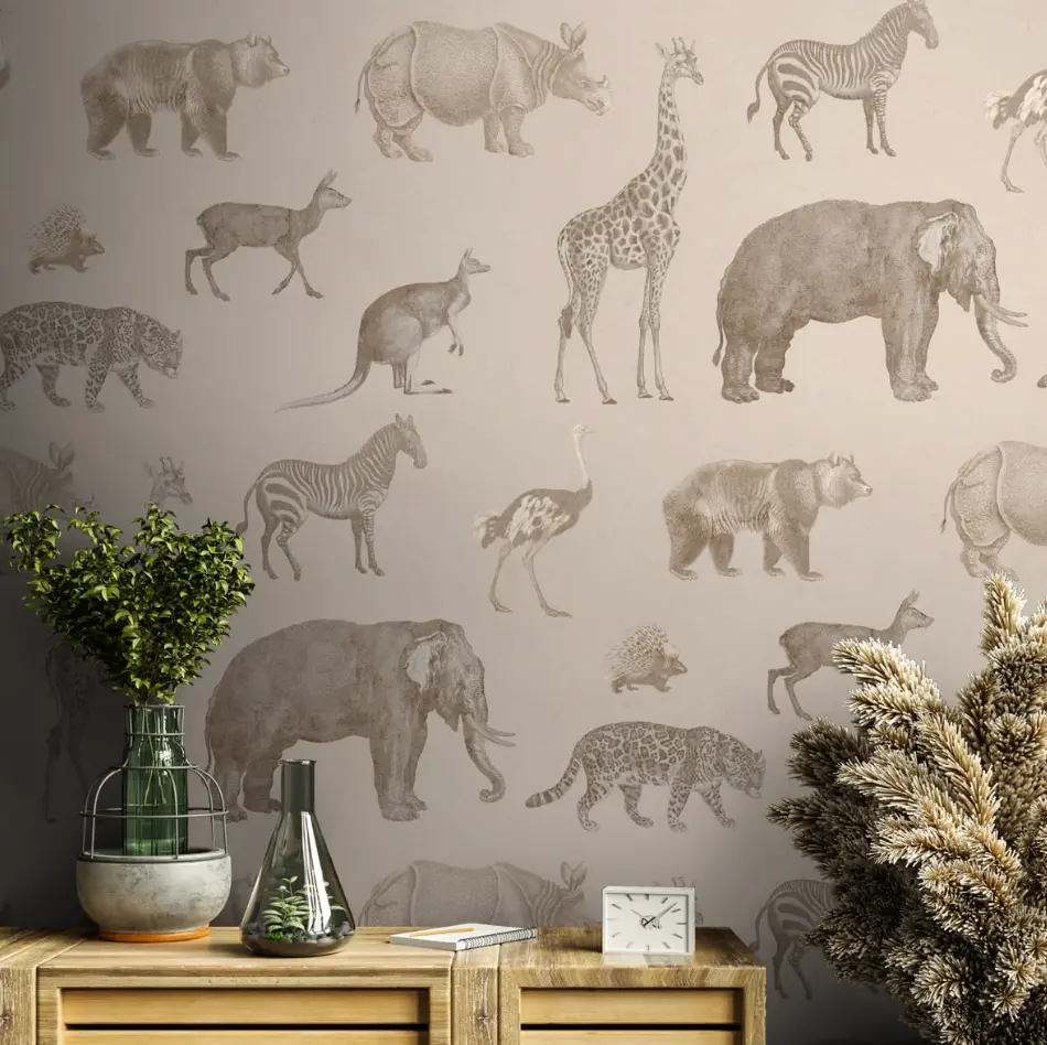 Little World On Safari, Jungle Animals Wallpaper 1