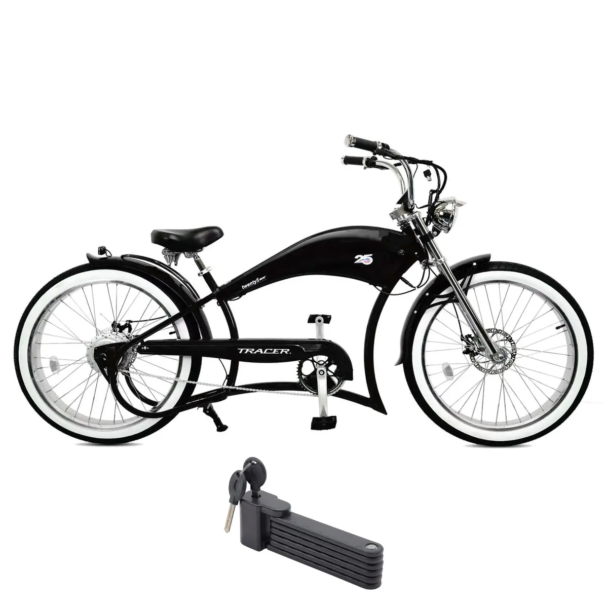 Tracer 500W Twenty5 Gt Chopper Cruiser Electric Bike 1