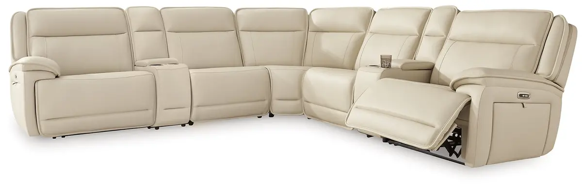 Double Deal Reclining Sectional With 2 Consoles 1