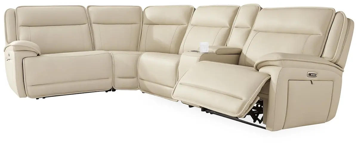 Double Deal Reclining Sectional With Console 1