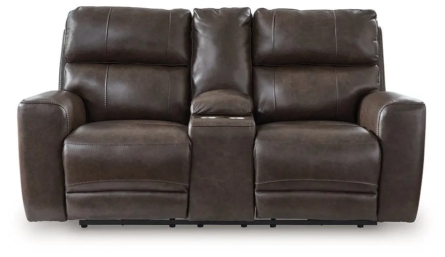 Crossplex Power Reclining Loveseat With Console 1