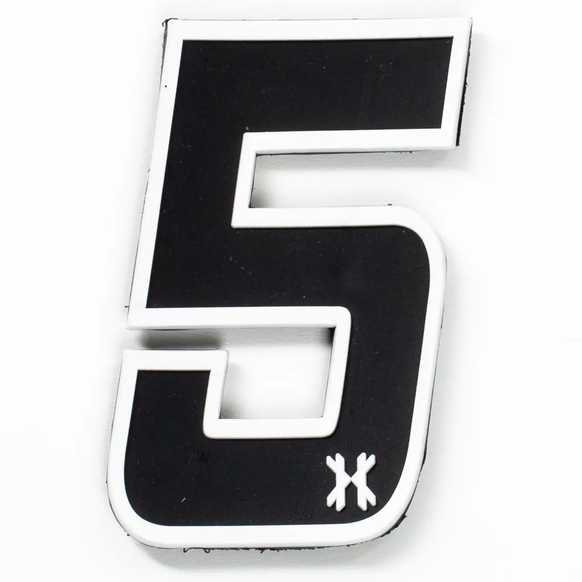 Number "5" Rubber Velcro Patch 1