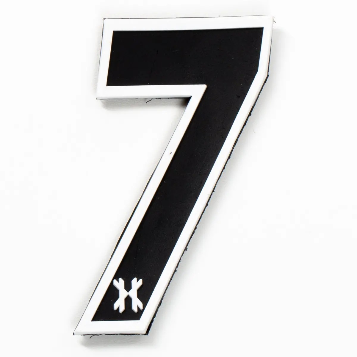 Number "7" Rubber Velcro Patch 1