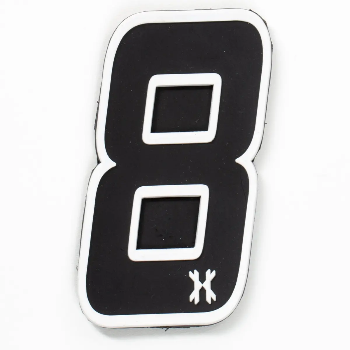 Number "8" Rubber Velcro Patch 1