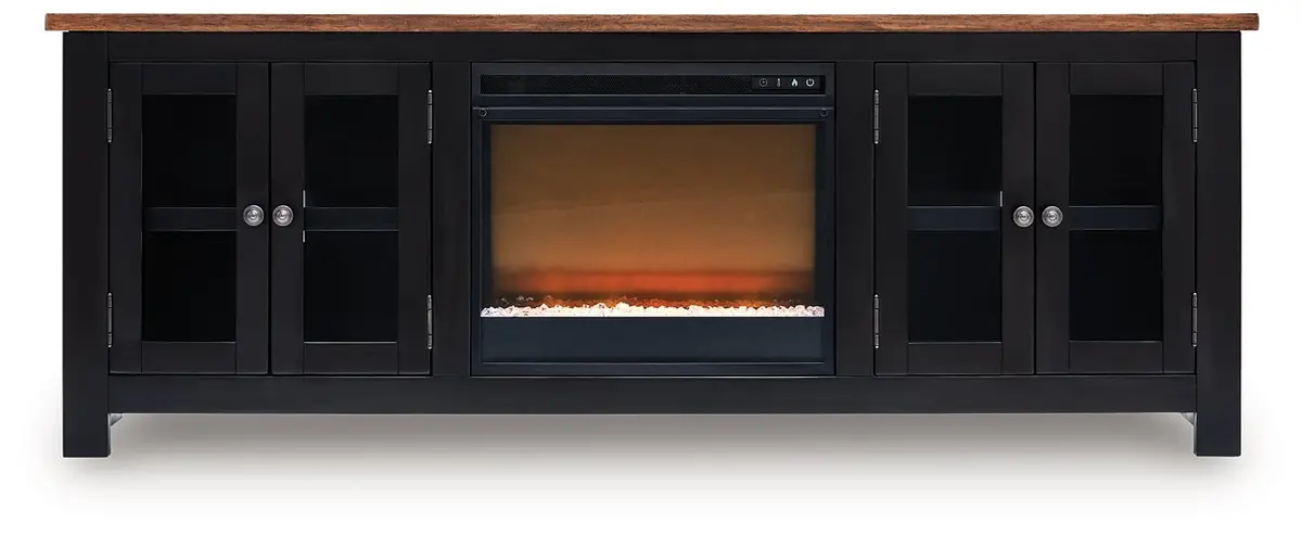 Wildenauer 76" Tv Stand With Electric Fireplace 1
