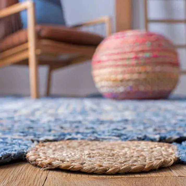 Civilian -Braided Jute & Denim Rug 4