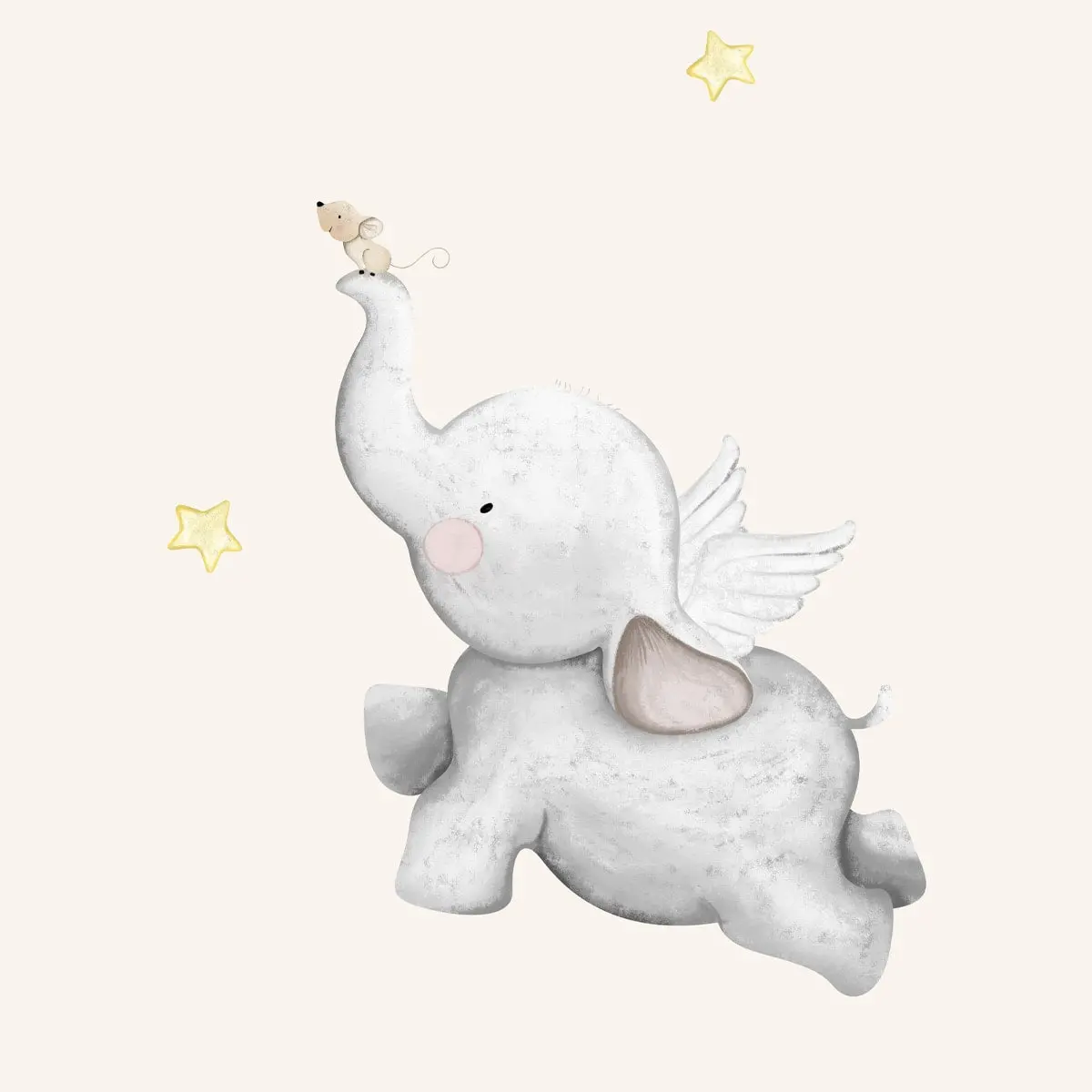 Dreamy Elephant Design For Kids Room Nursery Wallpaper, Customised 4