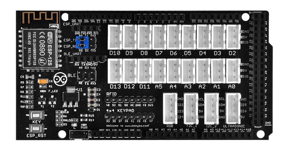 Osoyoo Mega-Iot Extension Shield For Mega2560 Board 1