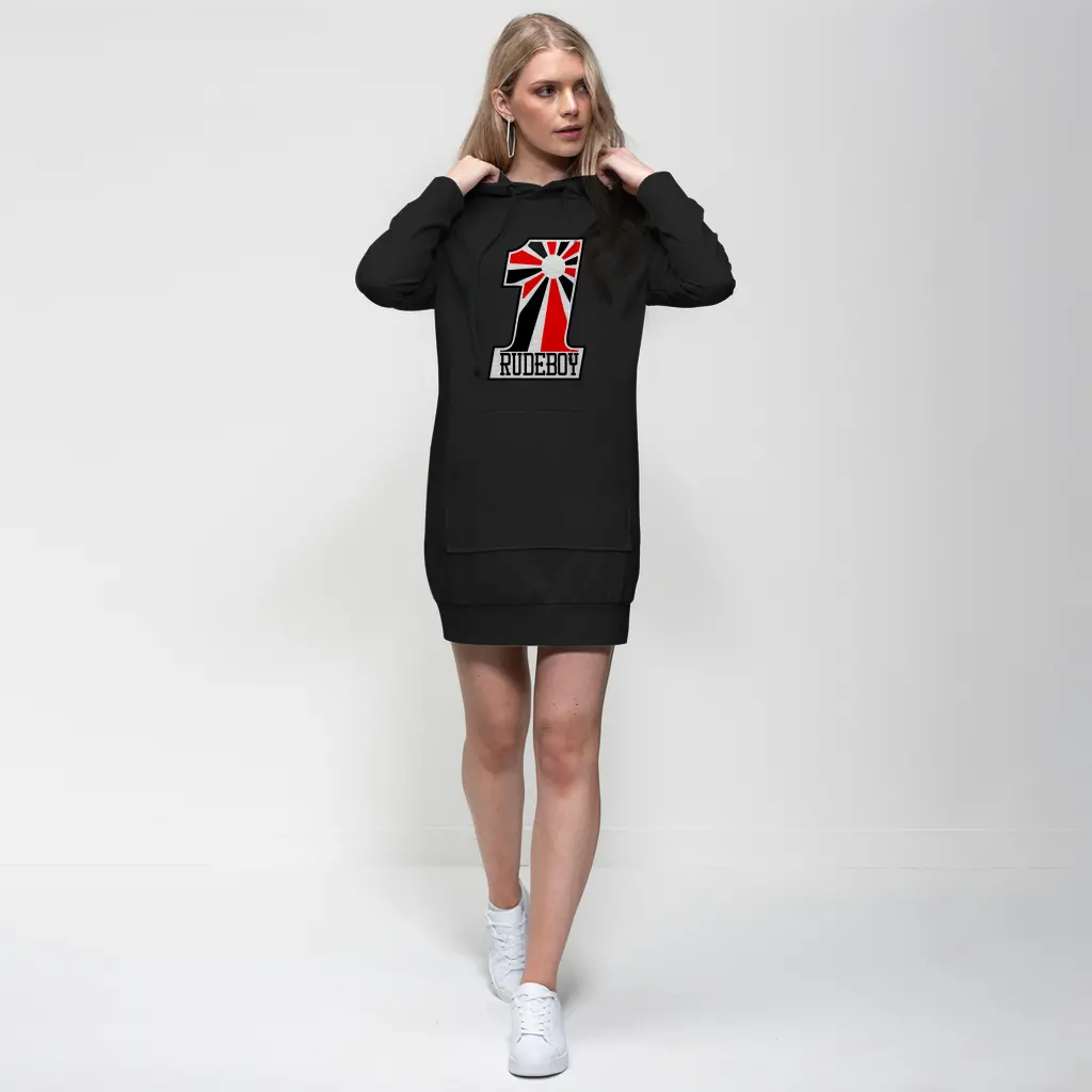 Kamikaze 1 Hooded Dress with Sublimation Design - Image 2
