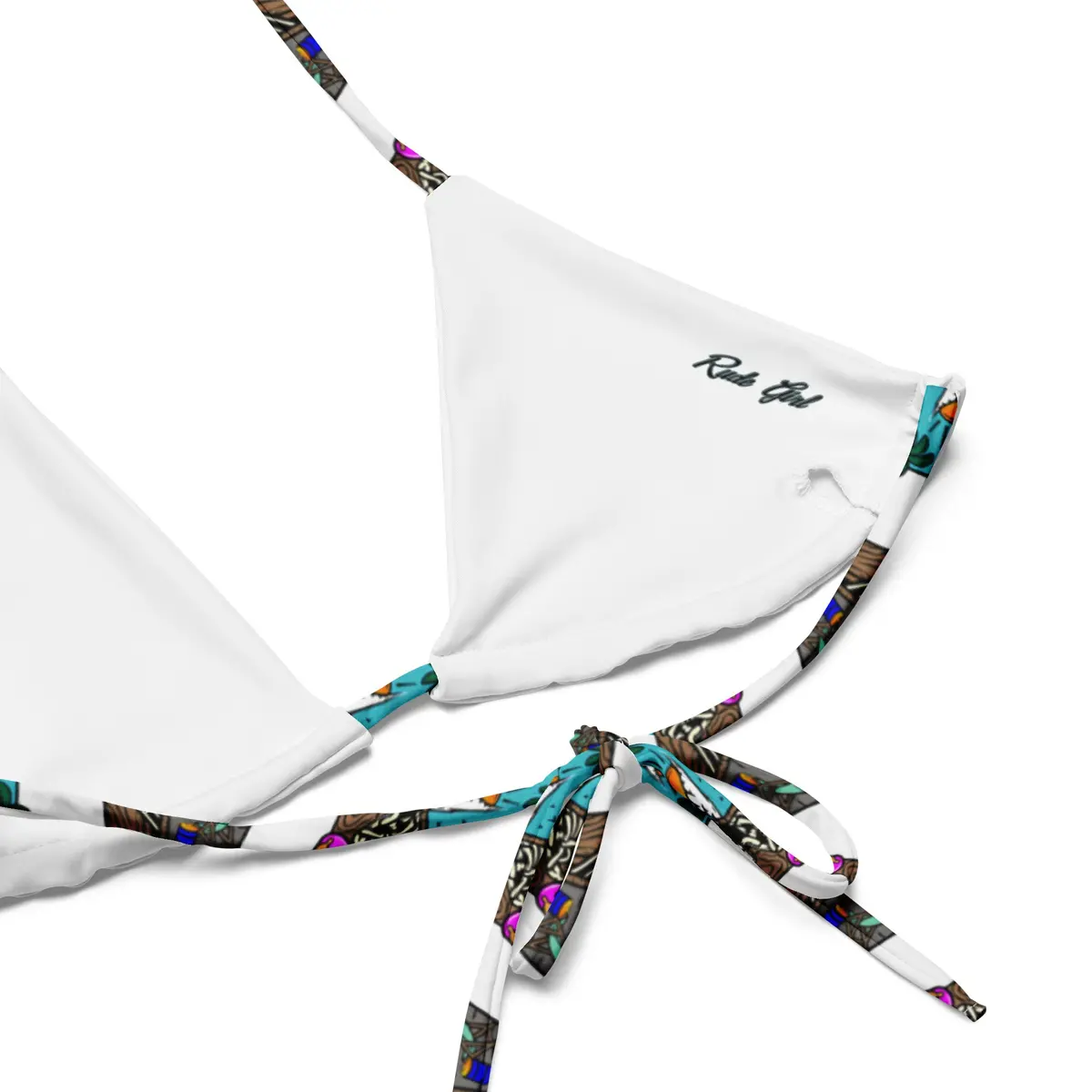 Death Pool All-Over Print Recycled String Bikini 2