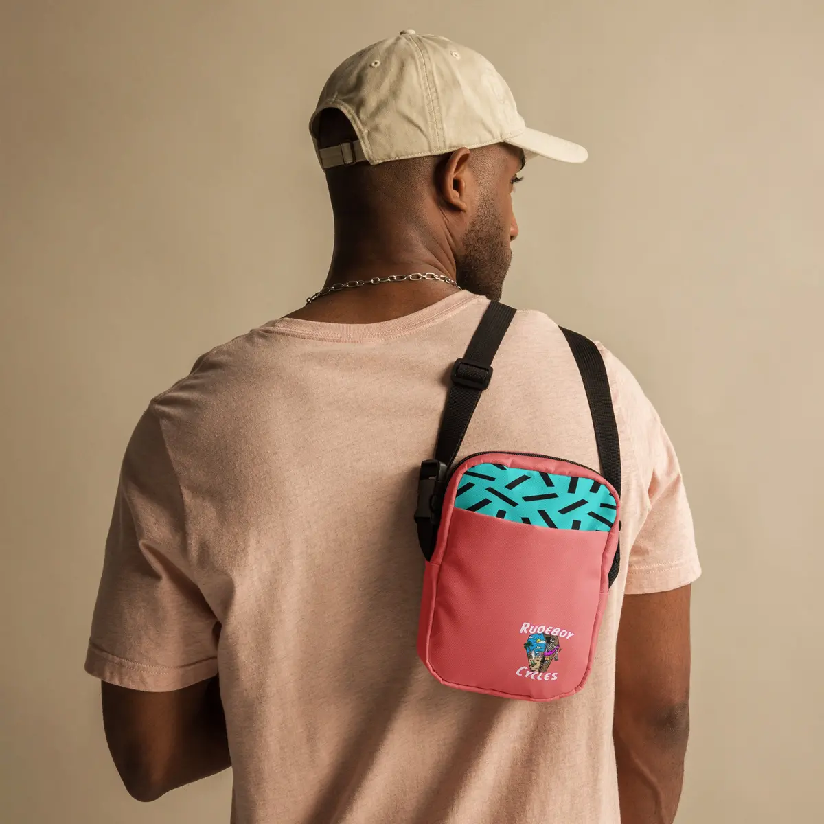Sherbert + Mint Chip Utility Crossbody Bag 2