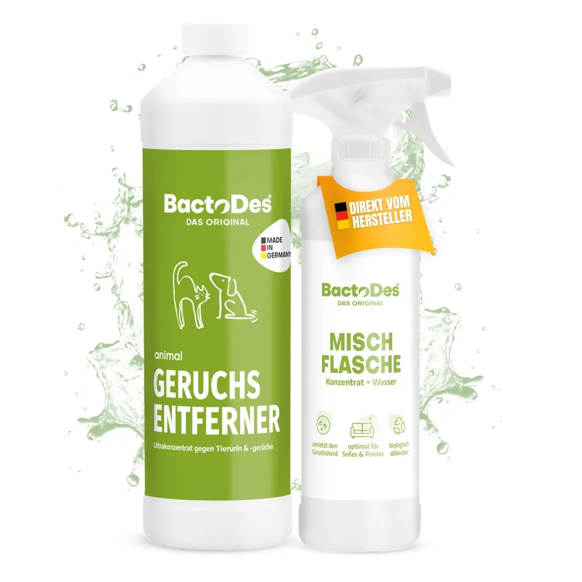 Bactodes® Animal – Geruchsentferner Gegen Katzen- Und Hundeurin 12