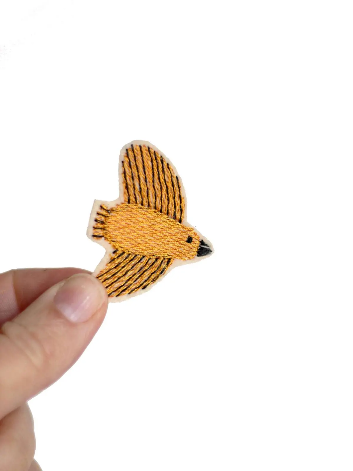 Aufnäher "Vogel" Gelb 2