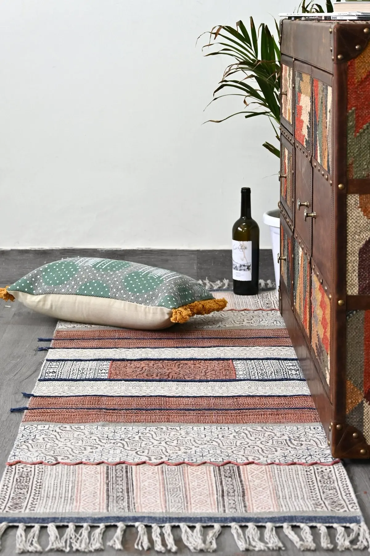 Aurora  - Block Printed Floor Runner 1