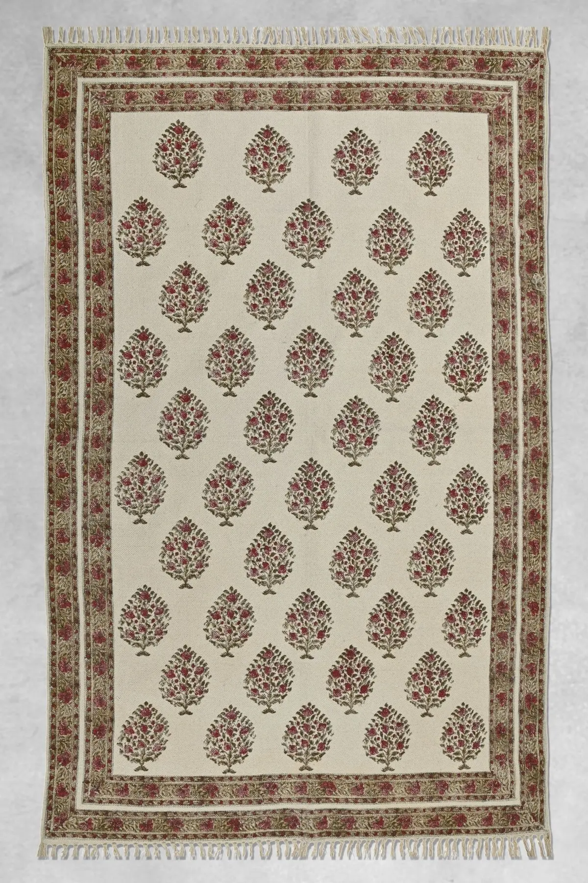 Autumn - Block Printed Rug 1