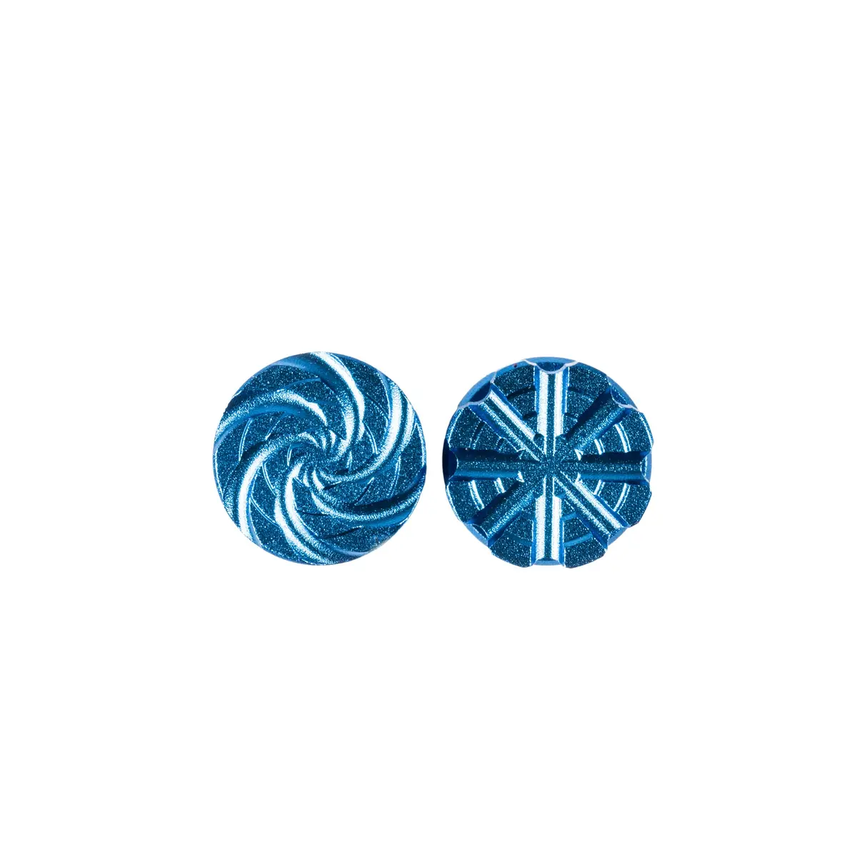 Machined Goggle Screw Set "Cyclone" Blue 1