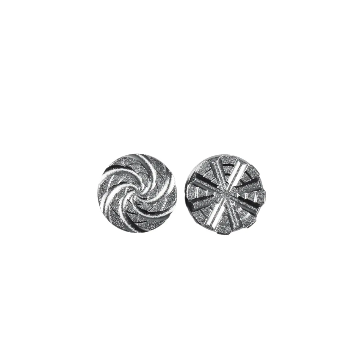 Machined  Goggle Screw Set "Cyclone" Pewter 1