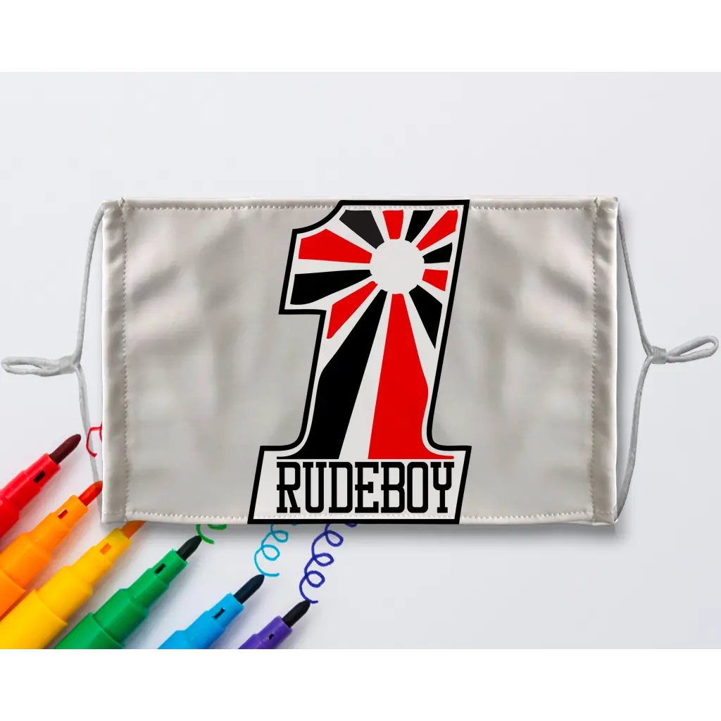 Kamikaze 1 Sublimation Colouring Face Mask 1