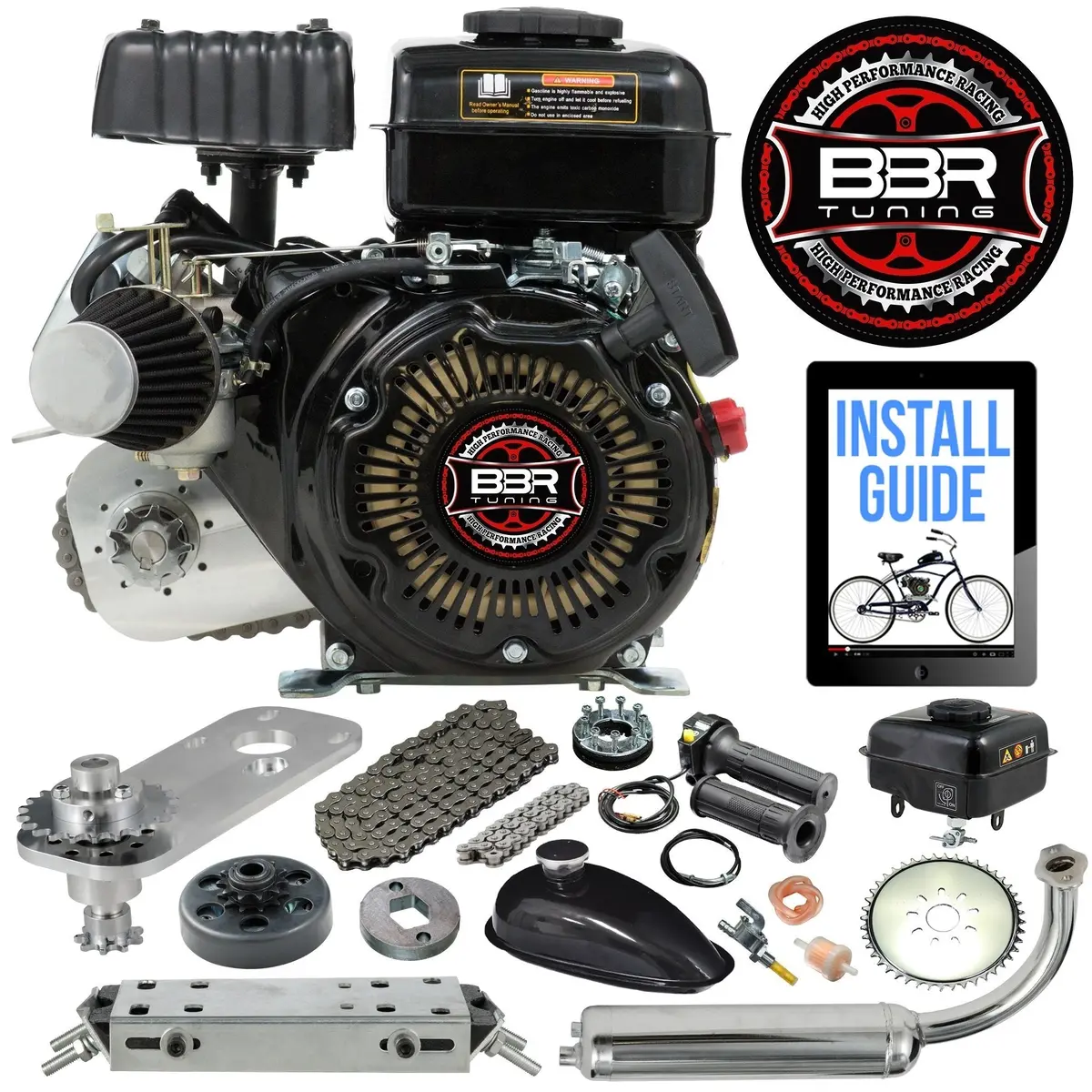 Bbr Tuning Complete 79Cc The Beast Pull Start 4-Stroke Bicycle Engine Kit 1