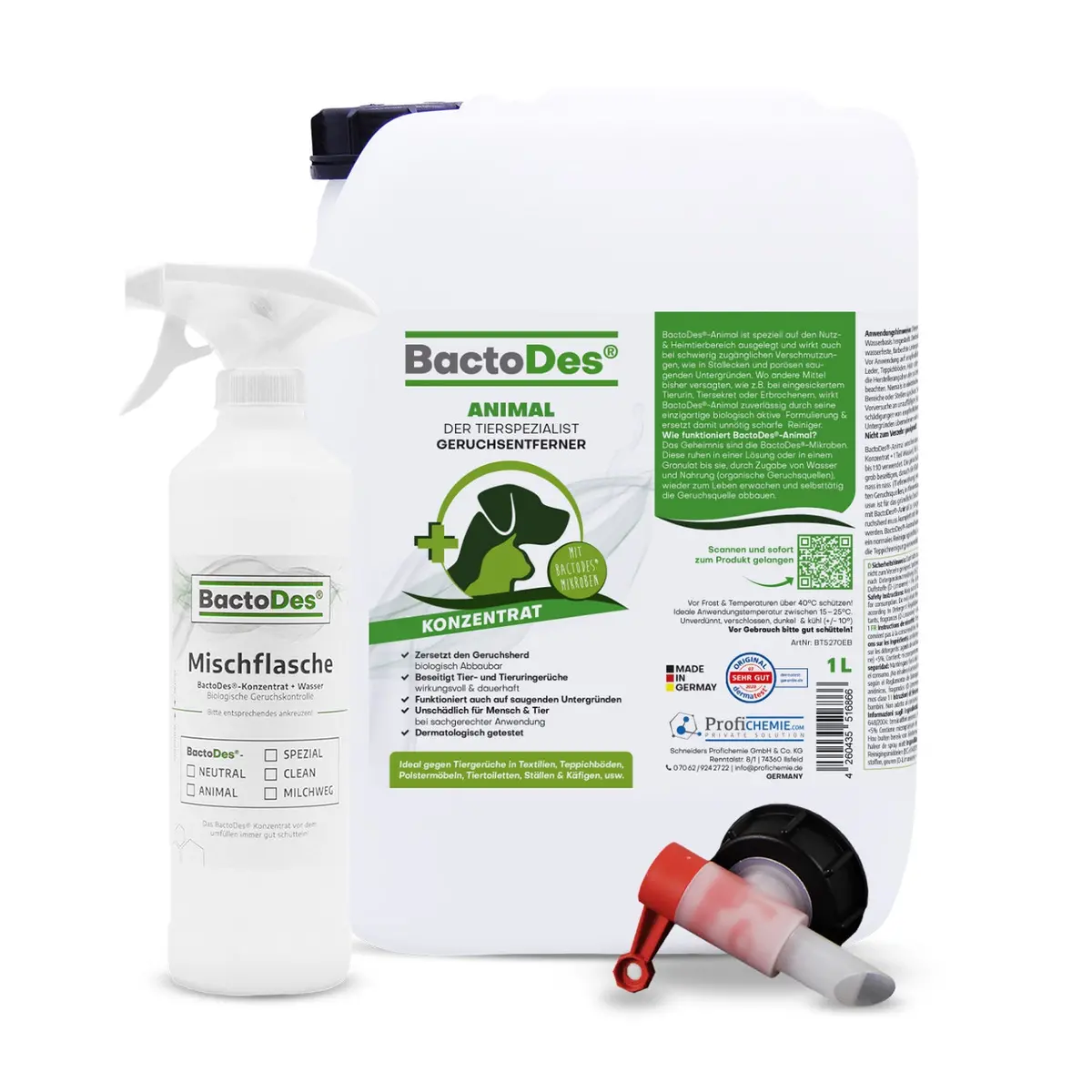 Bactodes® Animal – Geruchsentferner Gegen Katzen- Und Hundeurin 14