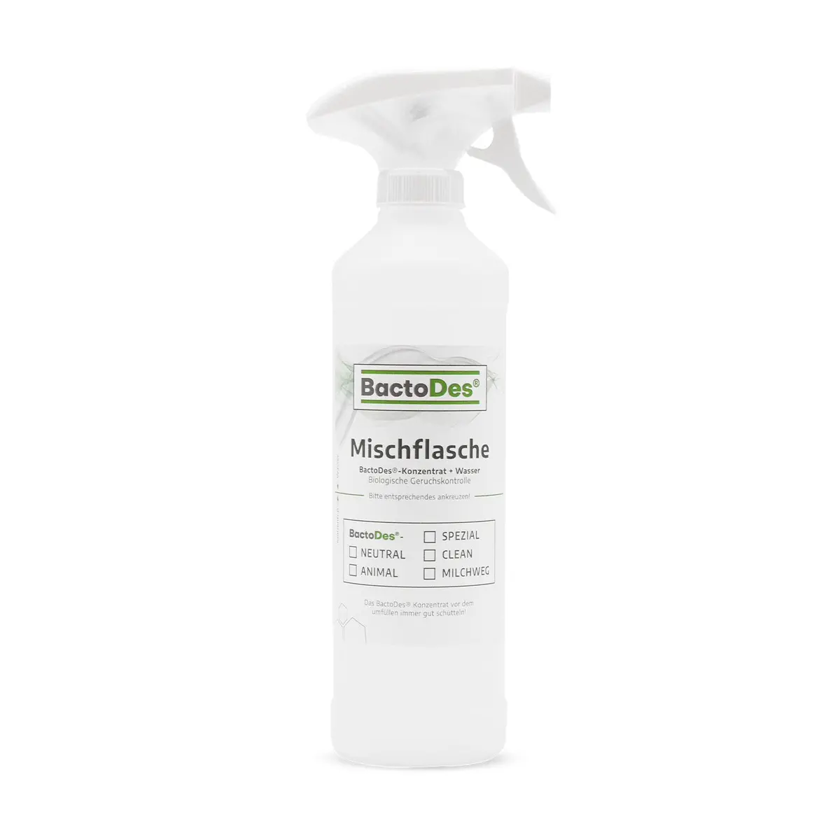 Sprüh- Und Mischflasche Leer Bactodes-Standard 500Ml 1
