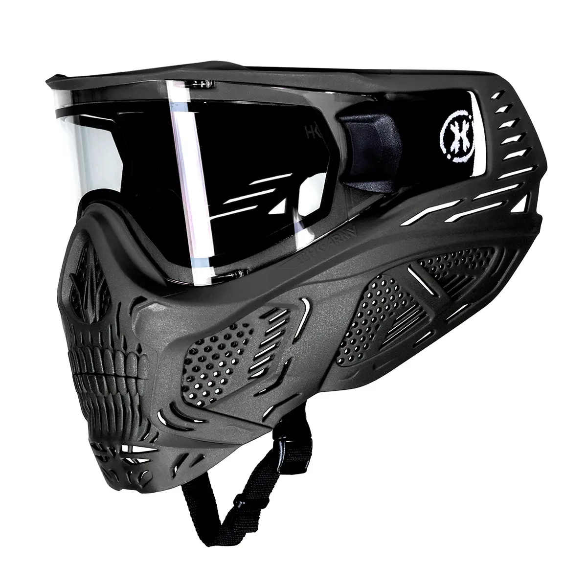 Hstl® Skull Goggle - Black W/ Clear Lens 1