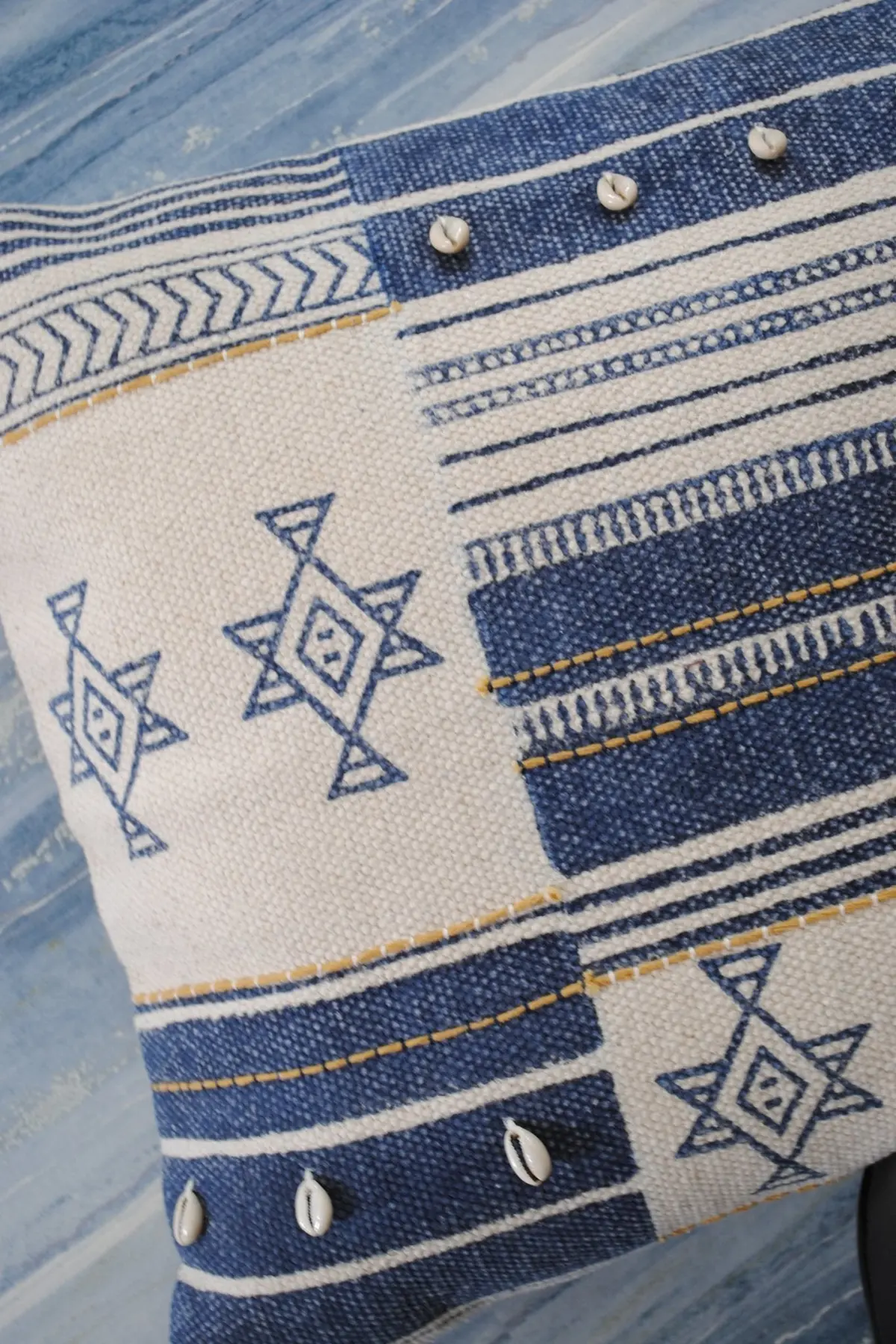 Blue Laurel- Square Cushion Cover 2