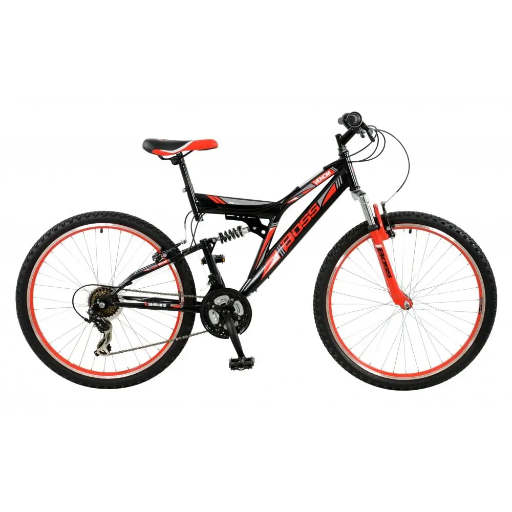 Boss Venom Mountain Bike, 26" Black/Red 1