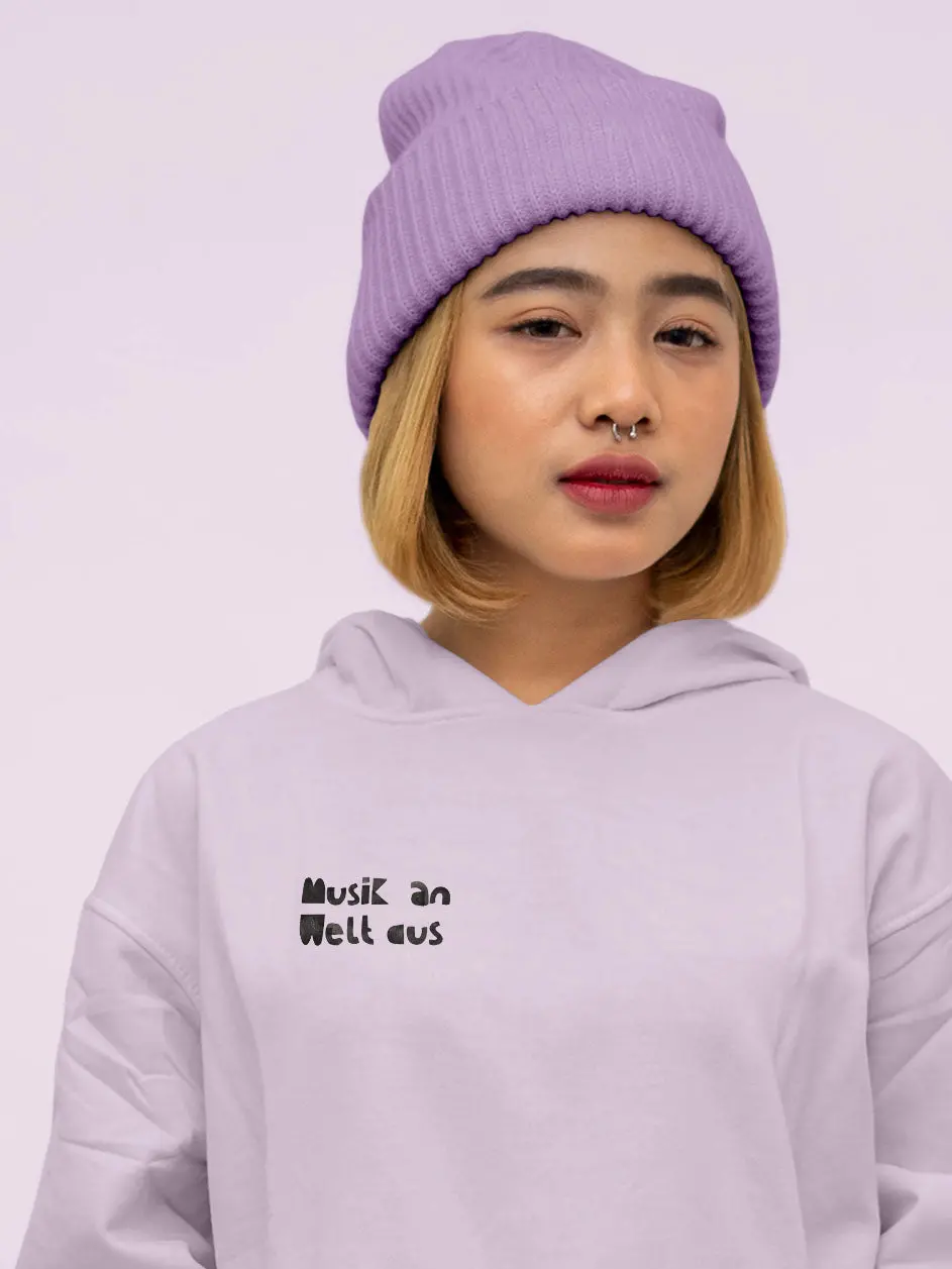 Bügelbild Randlos "Musik An Welt Aus" 1