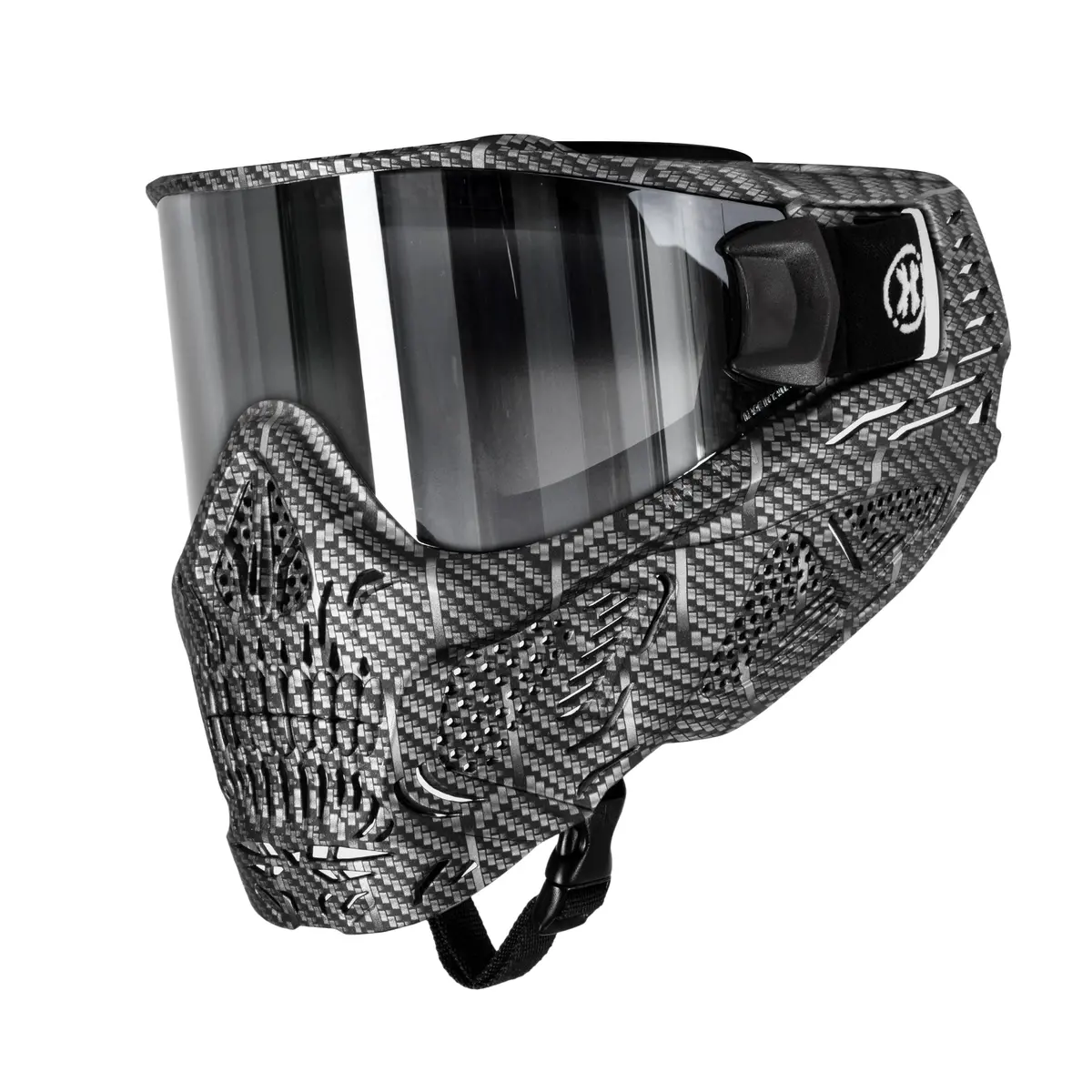 Hstl® Skull Goggle Machine Silver W/ Chrome Lens 1