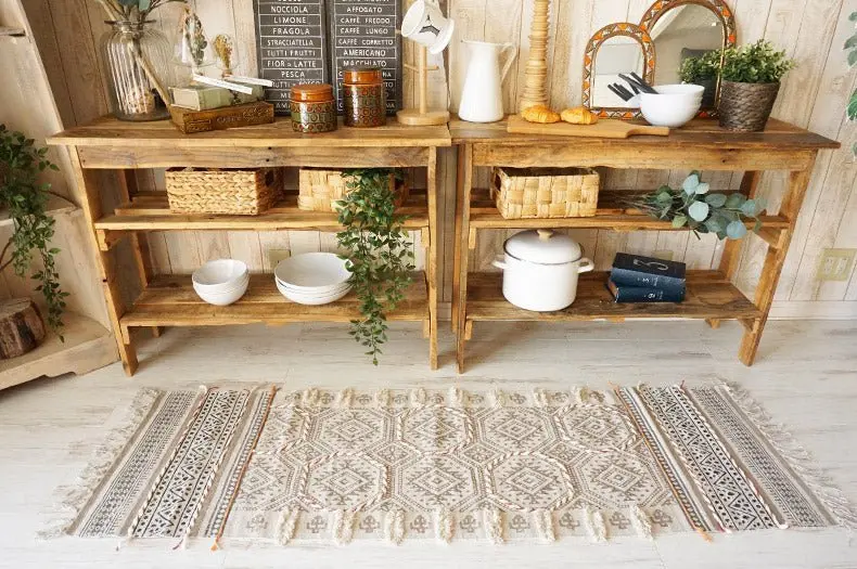 Castle - Block Printed Cotton Floor Rug Runner 7