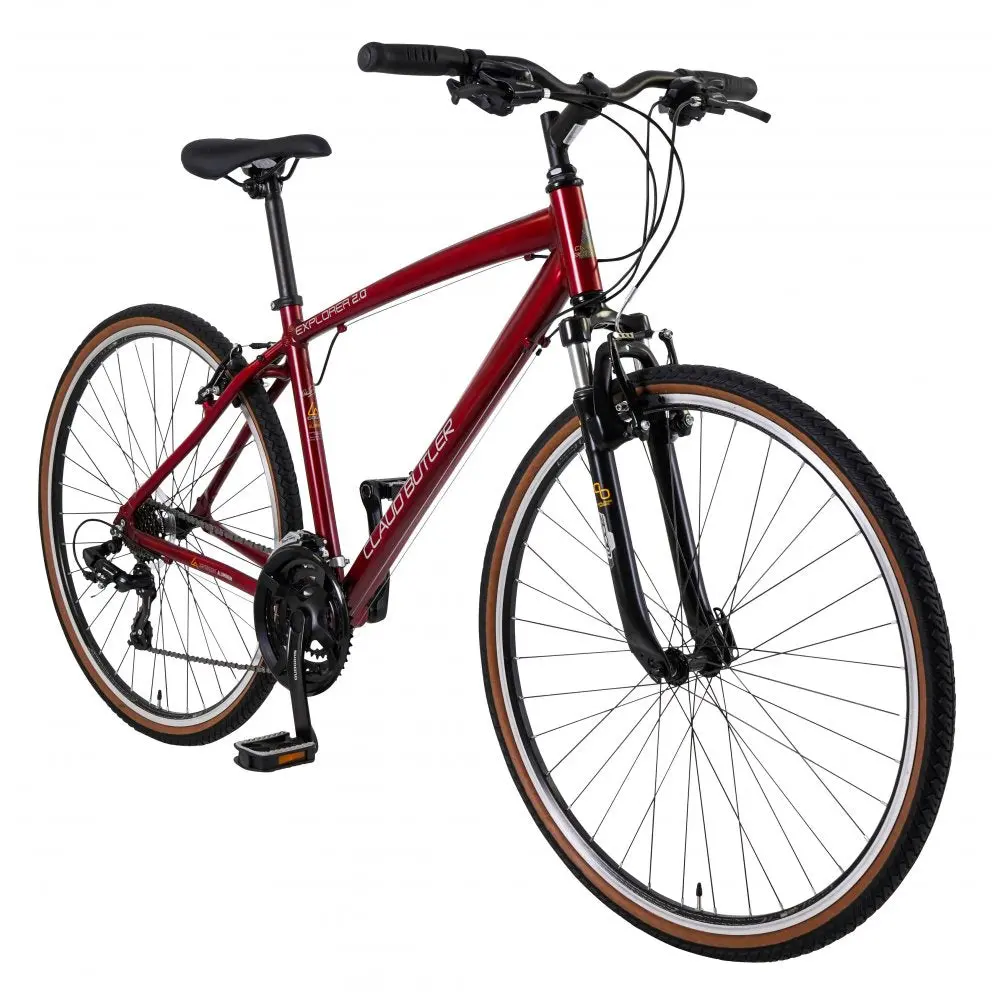 Claud Butler Explorer 2.0 Hybrid Bike, 18" Red 2