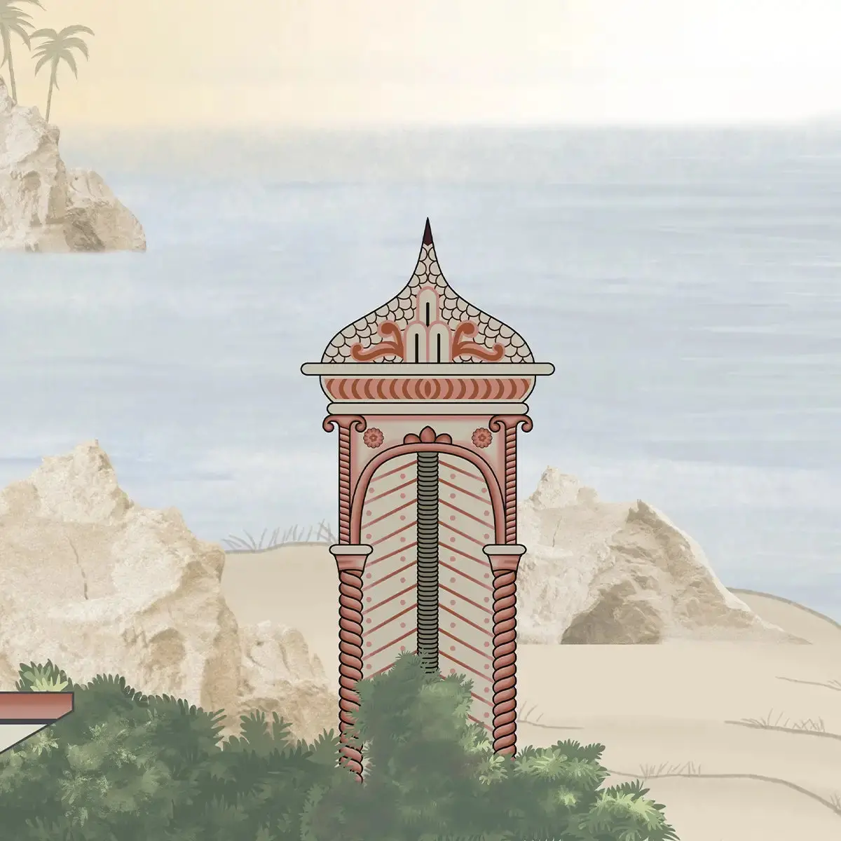 Dream Palace, A Fusion Theme Wallpaper For Homes, Customised 4