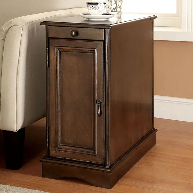 Lilith I Gray Side Table W/ Usb 1