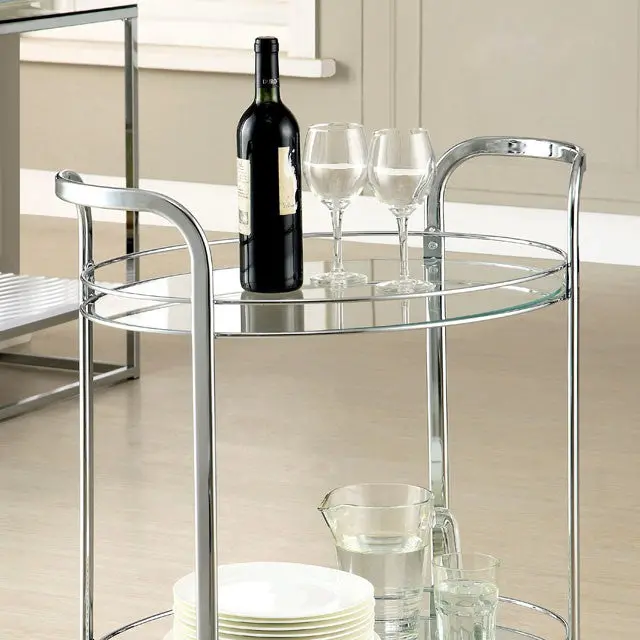 Loule Chrome Serving Cart 1