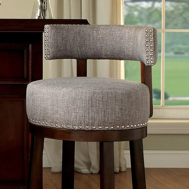 Lynsey Dark Oak/Light Gray 29" Bar Stool 1