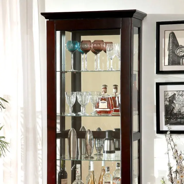 Ludden Dark Walnut Curio 1