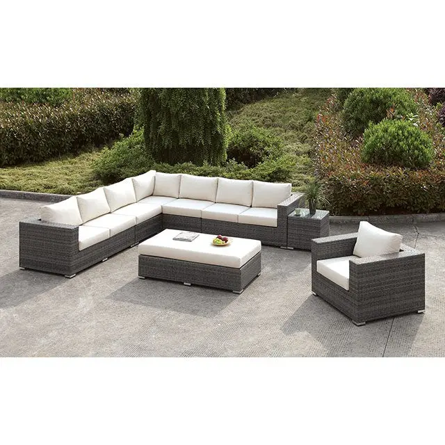 Somani L-Sectional + Chair + Ottoman 1