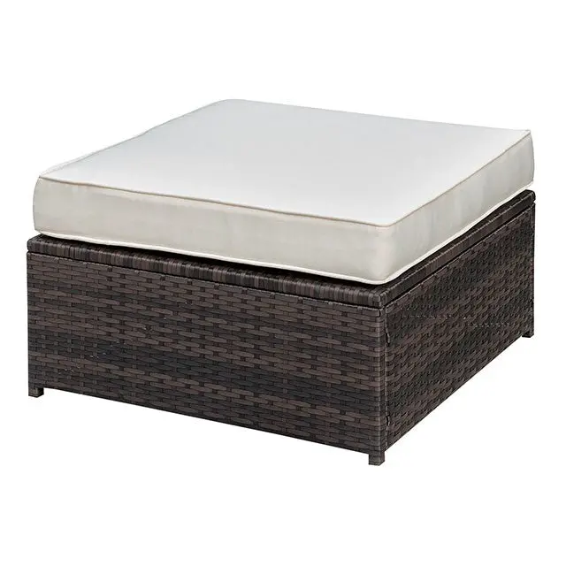 Ilona Brown/Beige Ottoman 1