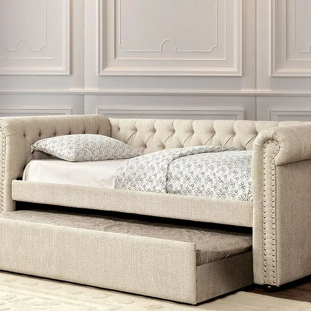 Leanna Daybed W Trundle Beige 1